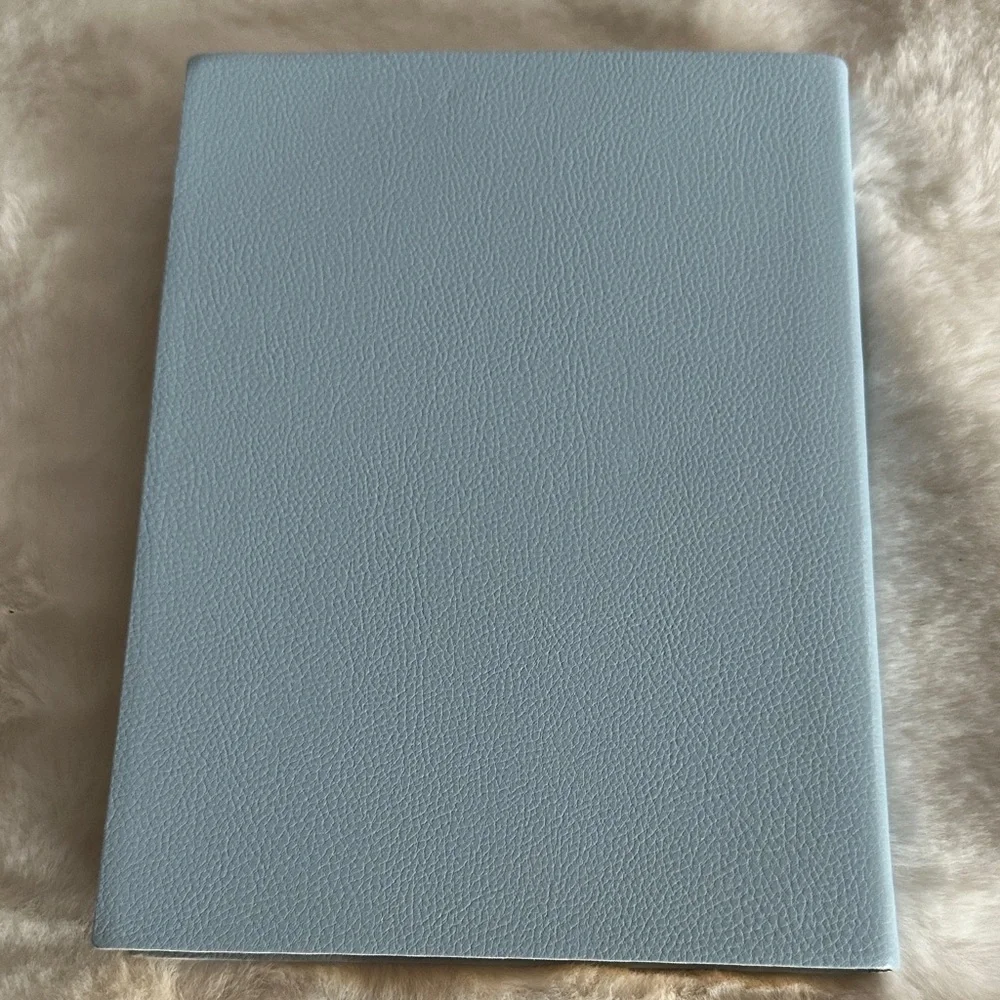 Blue Notebook with Gold Text & ID Holder